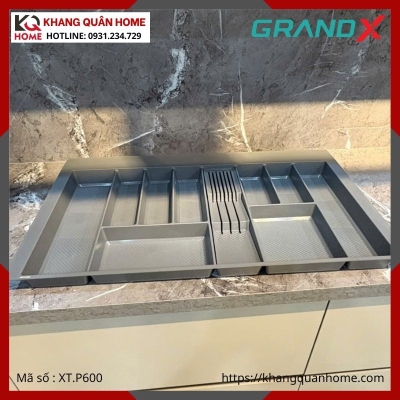 KHAY CHIA MUỖNG NĨA GRANDX NHỰA 