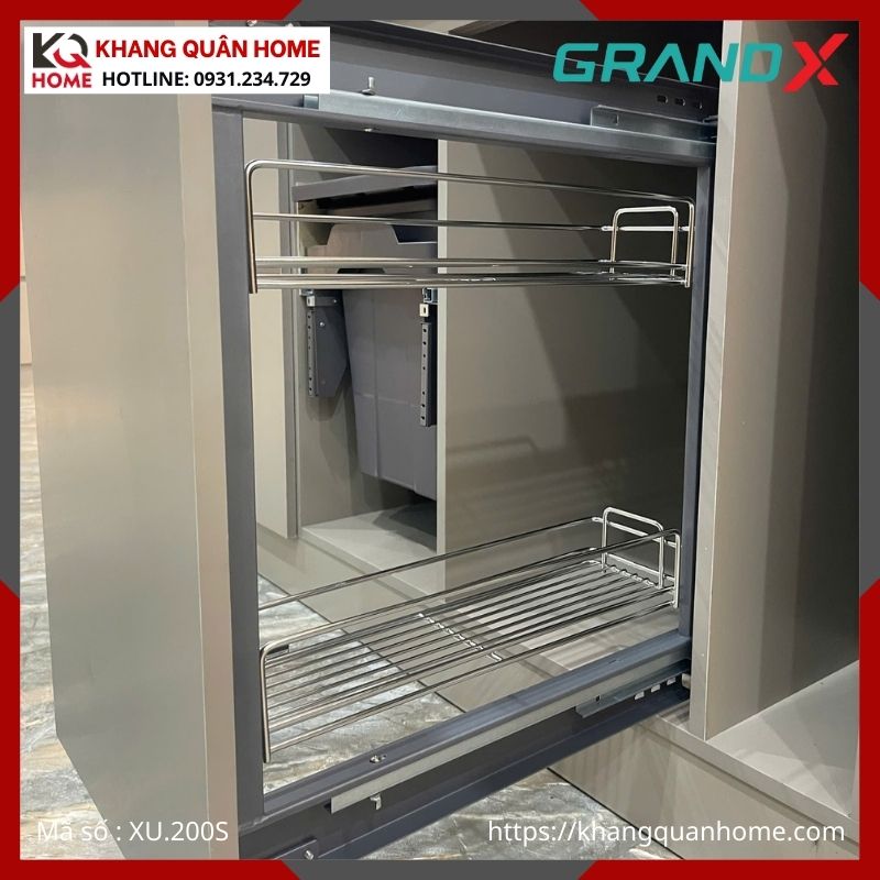 GIÁ ĐỰNG CHẤT TẨY RỬA GRANDX NAN DẸT XU.200S 