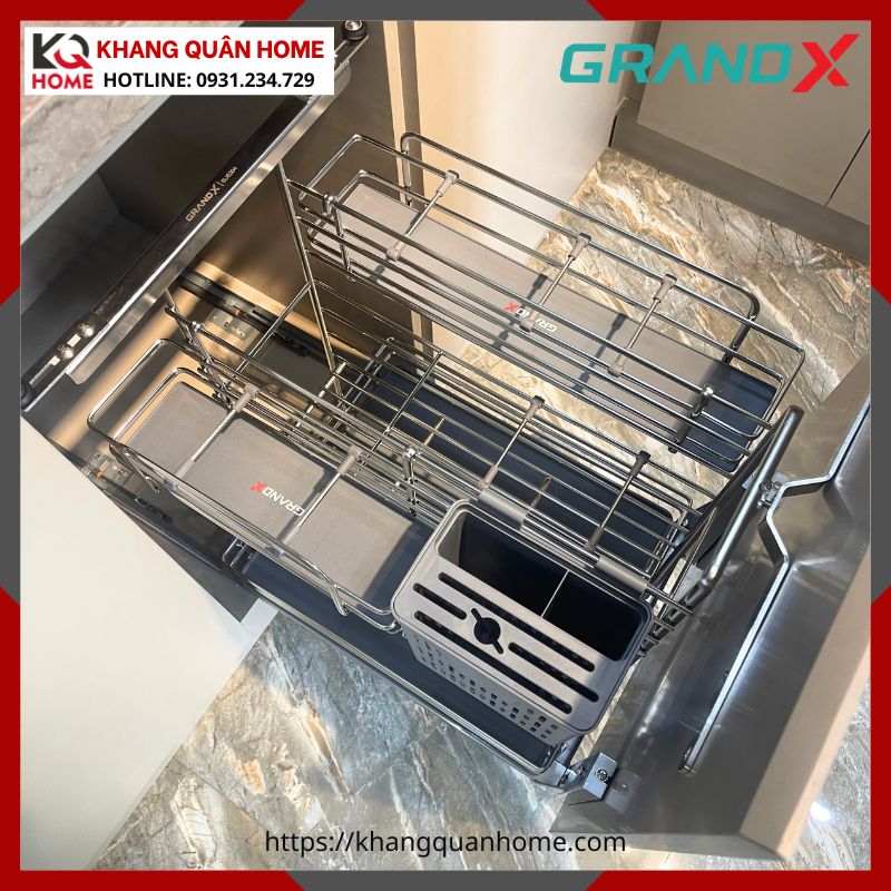 GIÁ GIA VỊ DAO THỚT GRANDX 400MM NAN OVAL KHUNG THÉP XK.40M