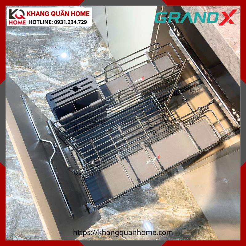 GIÁ GIA VỊ DAO THỚT GRANDX 400MM NAN OVAL KHUNG THÉP XK.40M
